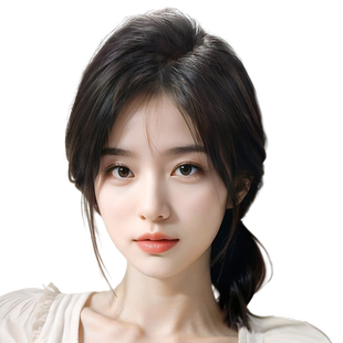 八字刘海假发片头顶增发量升级网底蓬松高颅顶全真发遮白发补发片