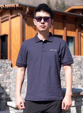 25春夏新品哥伦比亚户外男透气速干翻领POLO休闲T恤AE3119/XE9173