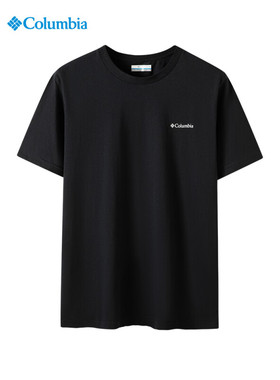 2025春夏新品哥伦比亚男T恤户外休闲运动舒适纯棉透气短袖JE1586