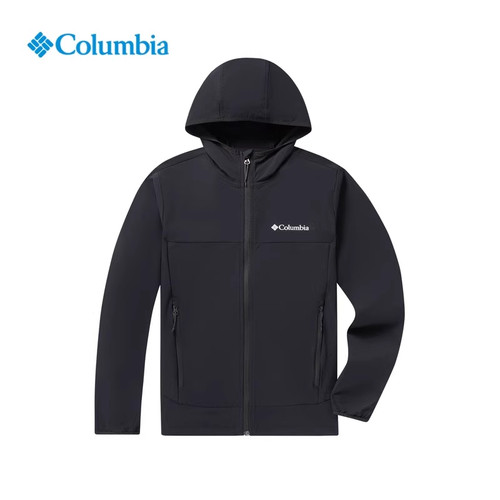 哥伦比亚防水轻薄透气连帽软壳衣