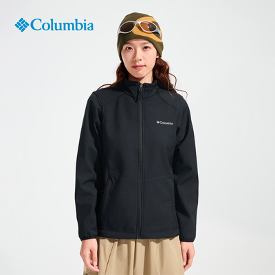 哥伦比亚户外女子防风拒水软壳衣