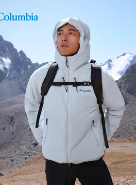 哥伦比亚2025秋冬新品户外男拒水保暖金点热能700蓬羽绒服XE5842