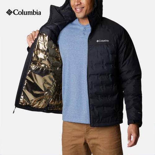 Columbia热能防水男羽绒服外套