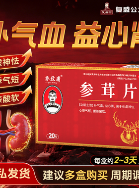 乔致庸  参茸片  20片/盒  补气血 益心肾