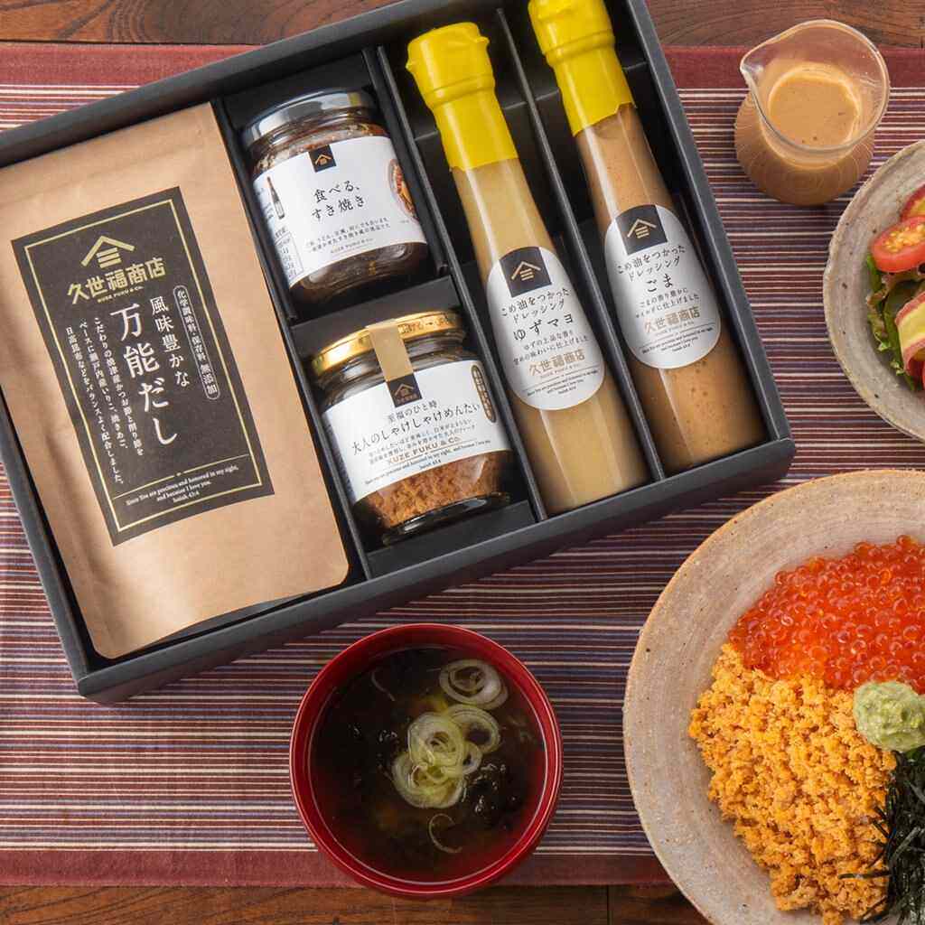 日本进口久世福商店拌饭酱礼盒