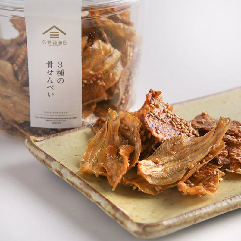 日本直邮 久世福商店 三种鱼骨干即食小鱼干休闲零食