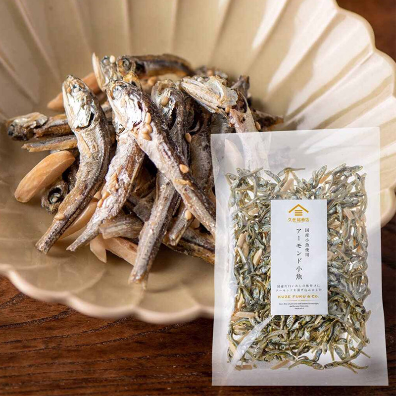 日本进口 久世福商店 沙丁鱼干柳叶鱼即食小鱼干休闲零食 袋装