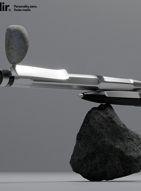 石头笔 瑞士进口QS30签字笔刻字私人定制 prodir商务高档按动中性笔轻奢黑色0.5办公水笔高颜值办公文具礼品