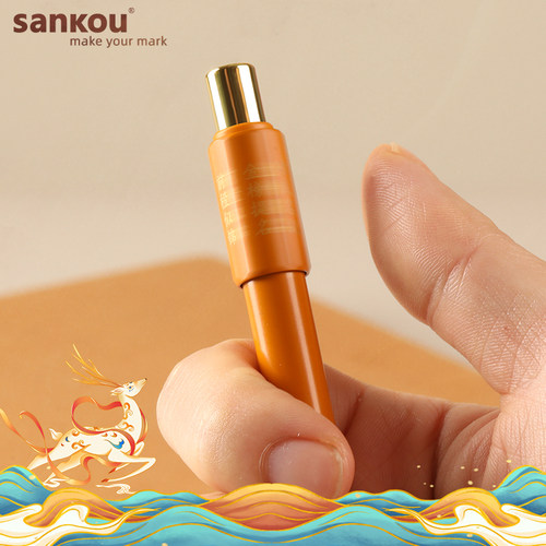 6面转转笔金属铜杆免费刻字定制