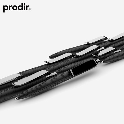 防滑设计 prodir瑞士进口QS03轮胎原子笔圆珠笔高档 大容量3000m黑色油笔1.0mm 汽车创意礼品商务办公笔定制