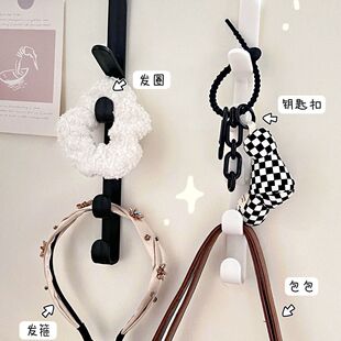 包包收纳挂衣架衣柜宿舍床边挂衣架五段居家日用套装 新款 门后竖款