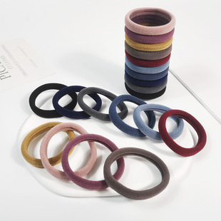 耐 高弹力马尾发圈头绳皮筋扎头女发绳橡皮筋圈发饰罐装 30个装