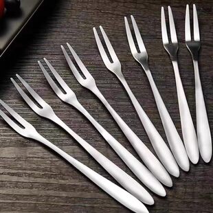 水果叉不锈钢套装 小奢华叉子家用水果叉 创意可爱儿童304欧式