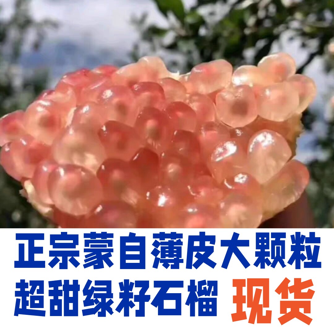 【30年老树】 新鲜现摘硬籽浅红石榴 蒙自农家直接发硬籽酸甜多汁