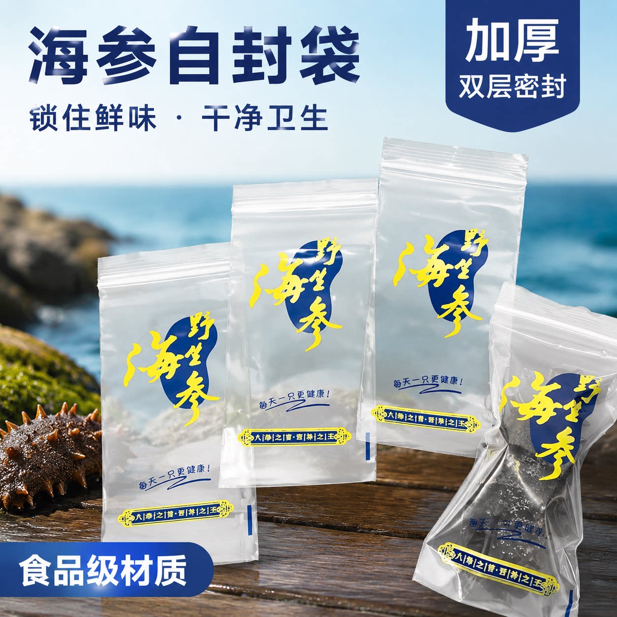 海参单个装即食独立包装真空密封透明小NPW袋子礼品袋防潮精品散