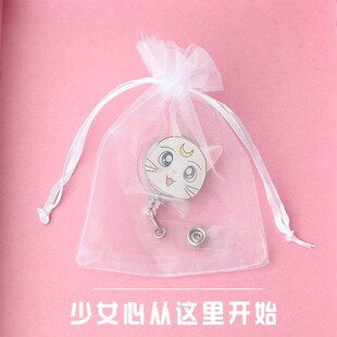 工作牌胸牌挂钩伸缩护士可爱工号医生可挂脖胸卡套易拉扣厂牌夹子