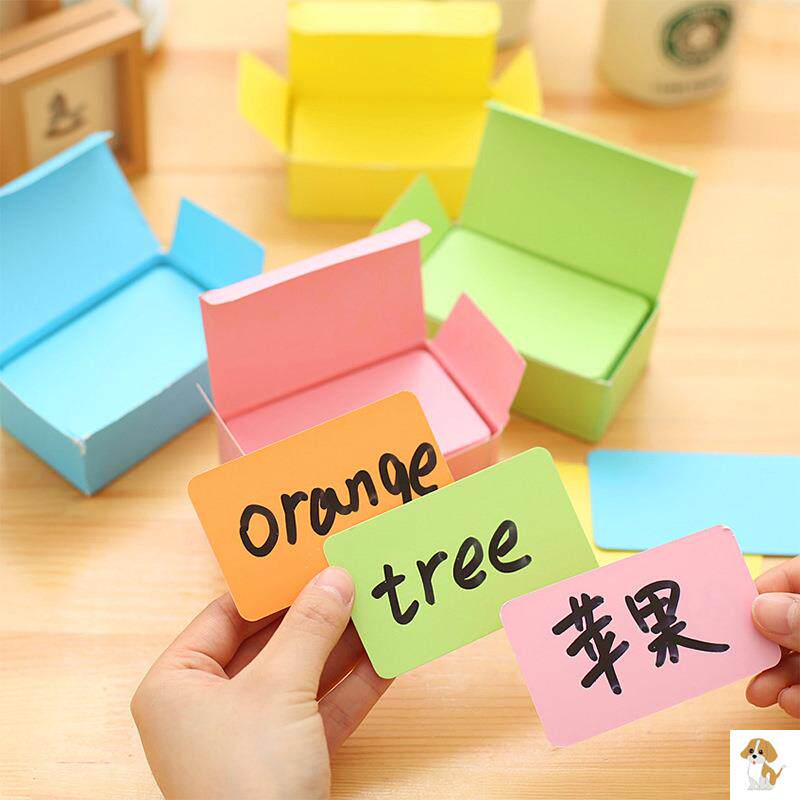 空白纸手写英语单词白色硬卡纸小留言高中随身便携记忆手