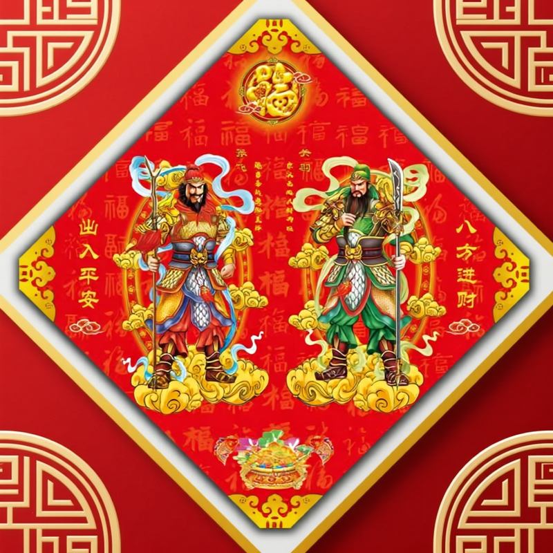 防水镇宅安家门神门贴