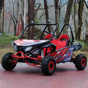 亲子款双座卡丁车沙滩车四轮越野摩托车全地形车电动双人场地出租