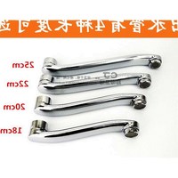 新款水龙头厨房加长冷热旋转入墙式弯管出水出水管厨卫龙头配件