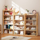儿童实木书架落地置物架客厅靠墙简易书柜家用收纳架储物柜小书架