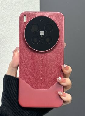 适用vivoX300pro手机壳X200S瑞红色X100SPRO秒变Ultra非凡保时捷荣耀Magic8/7新荔枝皮纹OPPOFindX9男女x8s+