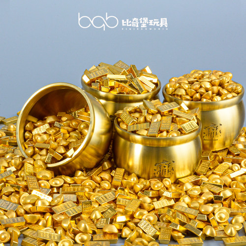 一桶金摆件金元宝聚宝盆