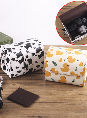 可爱适用索尼ZVE10/A6400相机包A5100卡通A6300佳能M6ii保护MR50富士xt30ii/XS201微单包奥林巴斯Em10尼康ZFC