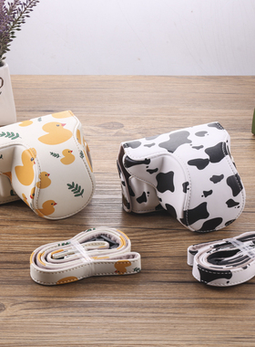 卡通可爱适用松下GF10X皮套gf9K保护壳gf8相机包gf7微单斜跨摄影包