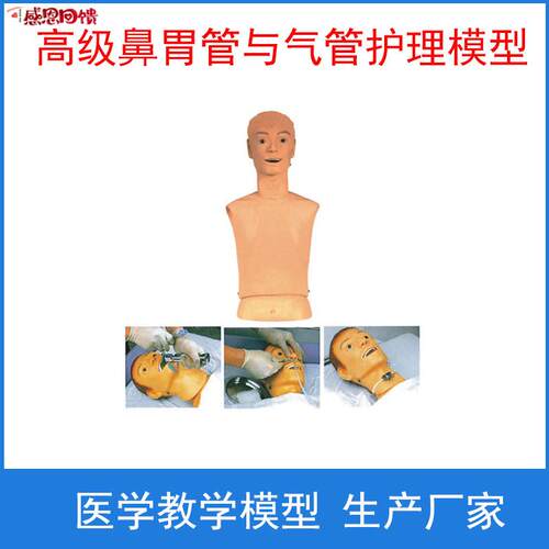 高级鼻胃管与气管护理模M型口鼻管插管训练模