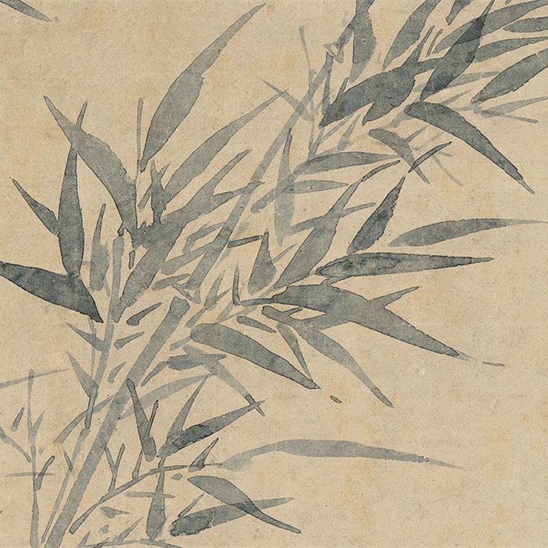 清恽寿平竹石图国画花鸟真迹艺术微喷宣g纸复制画高清彷古宋式家