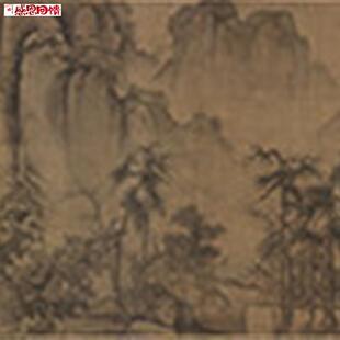 北宋郭熙(郭河阳)溪山秋霁图古画复制画原z作版画国画山水临摹画