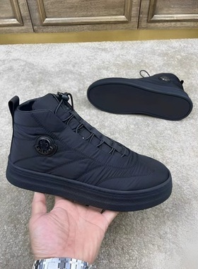 帕达索冬季加绒棉鞋防水潮流布高帮男厚底加厚保暖雪地221103 HSW