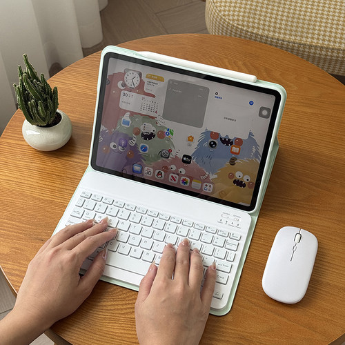 适用于苹果ipadair8蓝牙键盘11新款保护套mini7无笔槽12代pro13电脑10.5鼠标12.9背光套装一体4磁吸6分离壳
