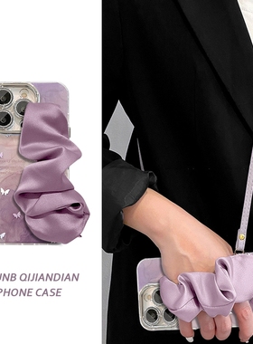 英文紫色小蝴蝶适用OPPOReno13Pro手机壳12/11高级10保护套9简约reno8小众7防摔6/5个性k11软a97潮