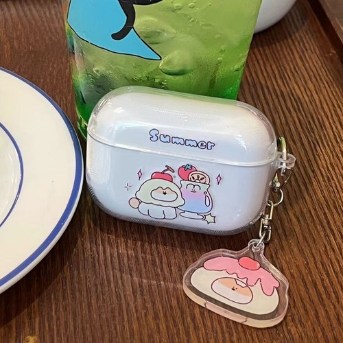 蛋糕两只狗适用Baseus倍思E3耳机套M2透明W04软WM05真无线蓝牙WM02保护壳M2/W04+/storm3无线耳机套wo4/3