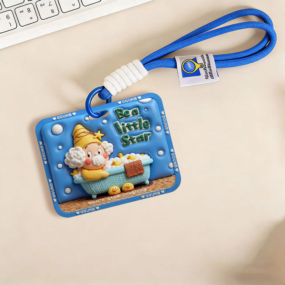 3D平面图星星宝宝泡澡学生卡饭卡地铁小区公交卡身份证工作卡套