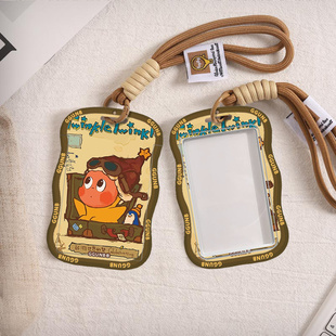 皮箱飞行员小人NFC感应卡套学生滑盖卡套饭卡地铁小区卡包学生卡公交卡身份证件门禁卡工作证件套