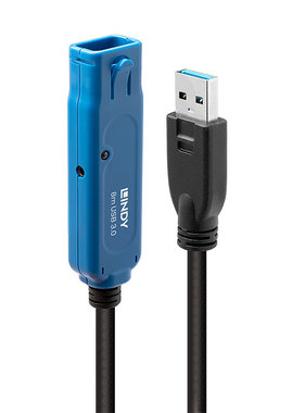 德国LINDY USB3.0专业有源延长线8米可串接高速稳定工业级数据线