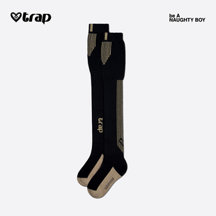 长筒袜 酷儿螺纹提花性感超修身 神秘黑 多元 Trap「密洞」系列男式