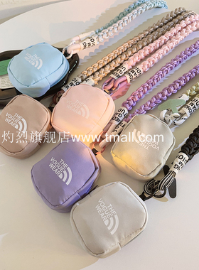 小众立体THE包包手机壳编织尼龙斜跨长绳收纳零钱袋简约女款ccd相机侧背带便携挂脖户外结实耐用便携挂绳防丢