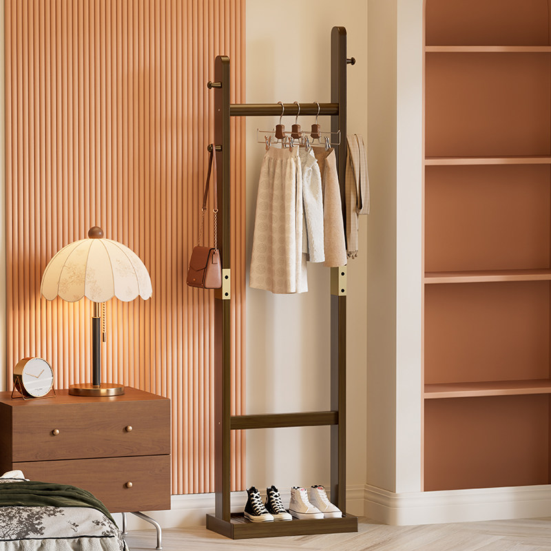 衣帽架落地卧室2025新款家用轻奢入户玄关多功能简易收纳挂衣裤架