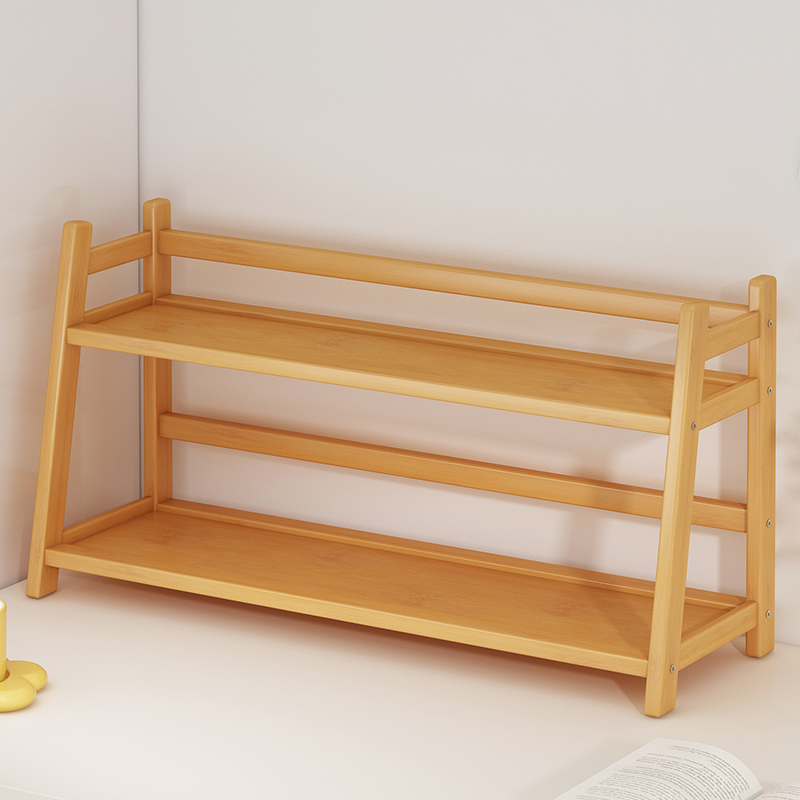 桌面置物架多层收纳架家用客厅书桌上储物架小型办公桌整理摆放架