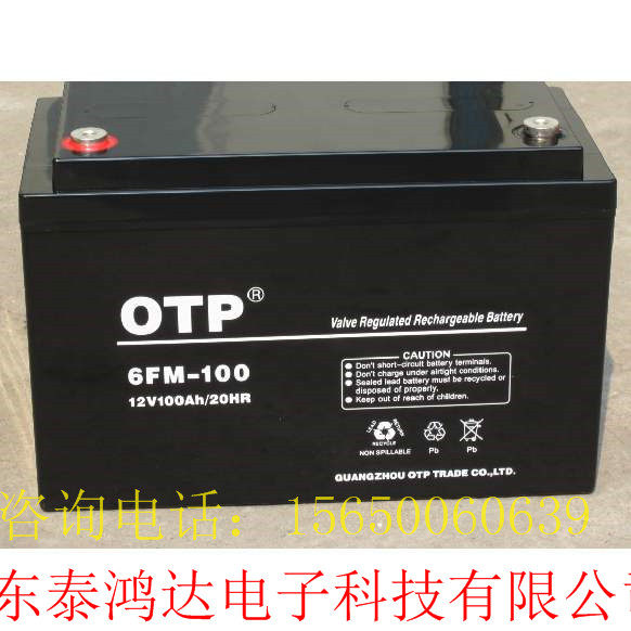 OTP铅酸蓄电池6-FM100/进口电瓶原装正品现货包邮ups电源汤浅特价