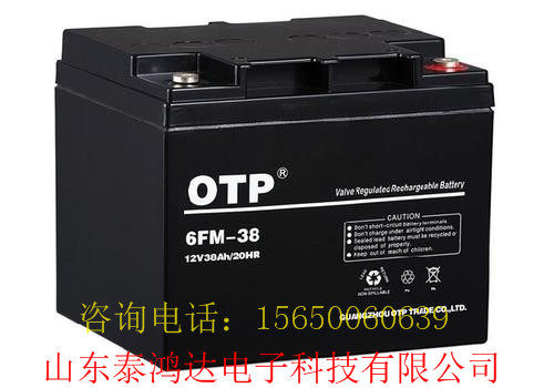 OTP蓄电池6-FM38/12V38AH进口电瓶原装正品现货包邮ups电源汤包邮