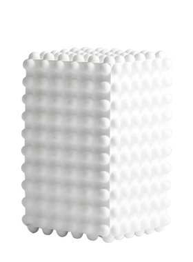 创意白色方形凹凸样板房间摆件