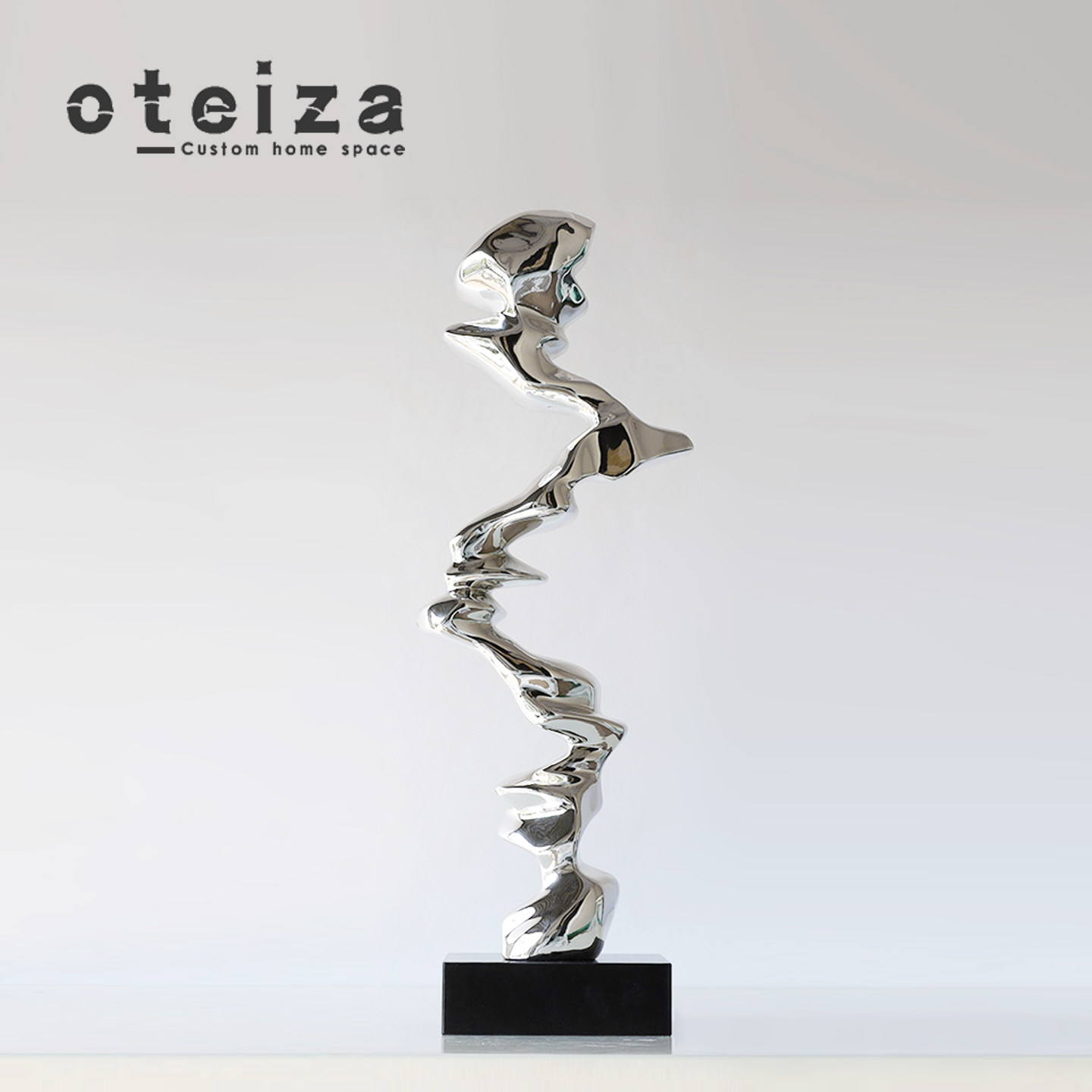 Oteiza现代创意树脂几何摆件样板间售楼处家居装饰品客厅家居摆设