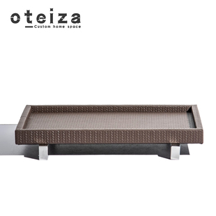 Oteiza现代简约皮革几何金属托盘样板间客厅酒店会所衣帽间装 饰品