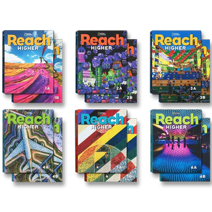 美国国家地理出版社Reach Higher 1A/1B/2A/2B/3A/3B/4A/4B/5A/5B/6A/6B学生书+练习册原版进口儿童青少年英语教材