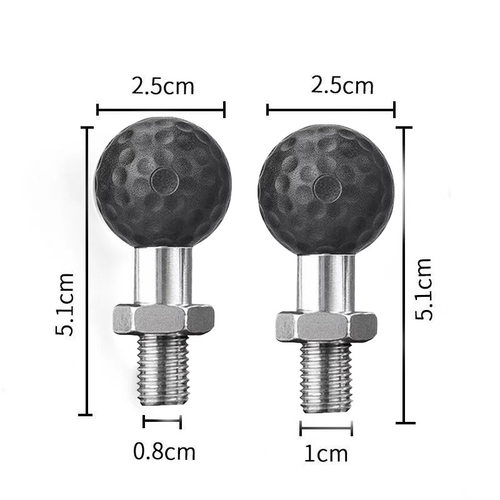 摩托车后视镜m6m8m10手机支架25.0球头螺丝球头支架底座扩展配件